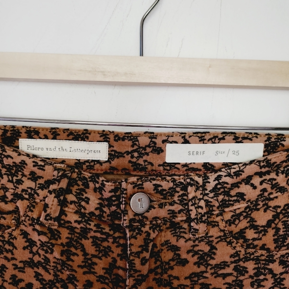 PILCRO AND THE LETTERPRESS Serif Corduroy Pants - Picture 4 of 8